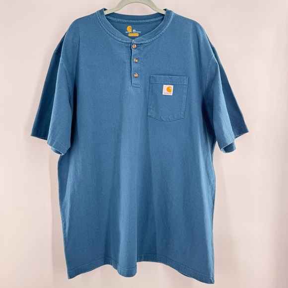 Carhartt Other - Carhartt original fit Blue Cotton Short-Sleeve T-shirt with one pocket size XXL